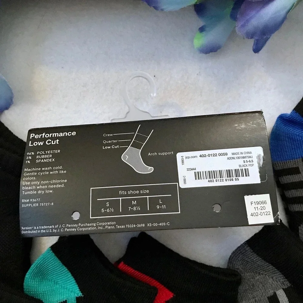 Xersion New with Detached Packaging 6 Pairs of Socks for Boys S (5-6.5)
